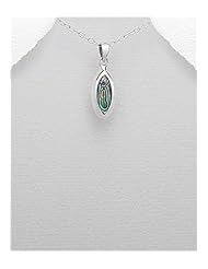 Shell Pendant Necklace In 92.5 Sterling Silver