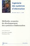 Revue Hermes Science Publications  / Méthodes avancées de développement des systèmes information (Ingénierie des systèmes d'information RSTI série ISI. : Vol.10 numéro 6/2005)