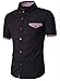 Generic Mens Button Down Short Sleeve Dots Print Casual Shirt