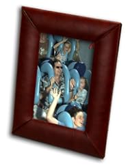Home: Dacasso Mocha Leather Picture Frame, 4 by 6-Inch - Dacasso