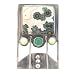 Sterling Silver Chrysoprase Ocean Jasper Brooch by Suz Andreasen, MADE IN AMERICA