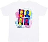 House M.D. Gregory Warhol Art White T-shirt Tee