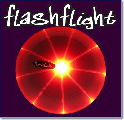 FLASHFLIGHT - lighted flying disc [RED]