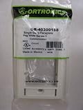 Ortronics Single-Gang Series II Faceplate, Fog White OR-40300158