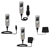 Road Warrior Kit for the Motorola A732 includes a Car & Wall Charger AND USB cable AND Battery Extender - Gomadic Brand w/ TipExchange Technology