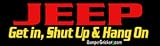 Jeep-Get in, shut up, hang on - bumper stickers (Large)