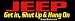 Jeep-Get in, shut up, hang on - bumper stickers (Medium 10x2.8 in.)