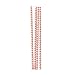 Kikkerland Paper Straw, Chevron, Red, Box of 144