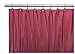 Venice Elegant Home Heavy Duty Vinyl Shower Curtain Liner with 12 Metal Grommets Burgundy