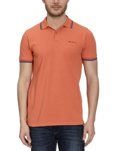 Ben Sherman Herren Poloshirt MC00001S, Gr. 56 (XXL), Orange (torch 639) Preisvergleich