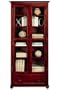 Hampton Bay 31"w Six shelf Bookcase With Glass Doors, SIX SHELF, HAZEL BROWN