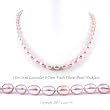 Single Strand 18 Inch 6-7mm purple Oval Shape Freshwater Cultured Pearl Necklace