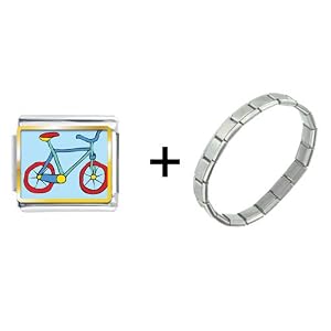 Bicycle Jewelry Italian Charm Bracelet Gift Center