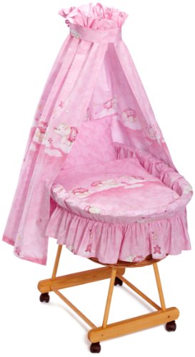 Julius Z&ouml;llner 5900019052 - Komplett-Stubenwagenset Schmusefanten rosa Preisvergleich