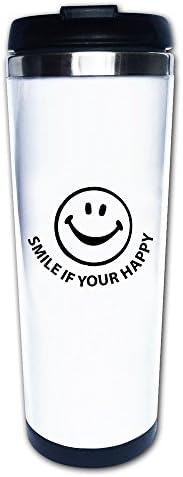 DHome Smile If Happy Custom Vacuum Coffee Mugs