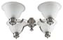 Westinghouse 72223 Four-Light Upward/ Light Fixture Kit for Ceiling Fan, Aged Silver with Frosted Globe #72223