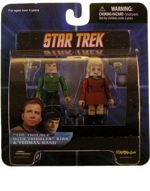 Star Trek Diamond Select Toys Series Series 5 Minimates "The Trouble with Tribbles" Kirk and Yeoman Rand