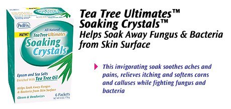 Tea Tree Ultimates Soaking Crystals Foot Bath 6-6 oz. Packets