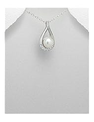 CZ Pendant Necklace In 92.5 Sterling Silver