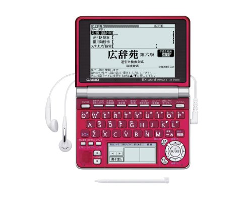 CASIO Ex-word 電子辞書 XD-SP6600RD 100コンテンツ多辞書 ネイティブ+7ヶ国TTS音声対応 メインパネル+手書きパネル搭載 モデル