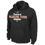 NHL Men's Philadelphia Flyers Property Of Long Sleeve Hooded Fleece Pullover (Black, Medium)