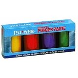 Washable Finger Paint {4 Jars, 2 FL. OZ EA. (59ml), Total Net: 8 FL. OZ. (236ml)}