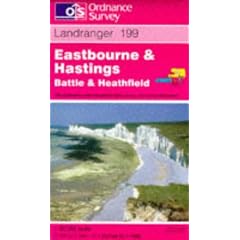 Eastbourne and Hastings, Battle and Heathfield (Landranger Maps)