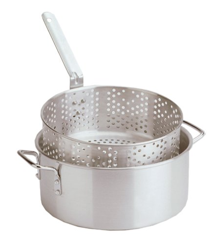 Eastman Outdoors 10.5-Quart Aluminum Pot with Basket