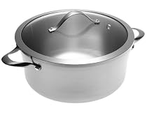 Calphalon Contemporary Stainless 6-1/2-Quart Sauce Pot with Glass Lid