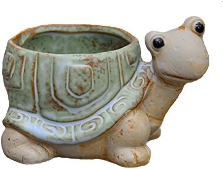 Ceramic Tortoise Retro Flower Pot Succulent Plant Planter