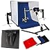 KAEZI 16" Photo Studio Tent In a Box Light Cube - 1 Tent, 2 Light Set, 1 Stand, 1 Case