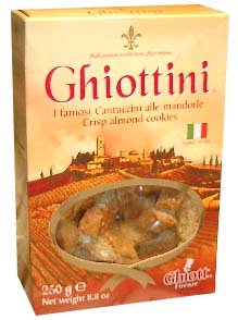 Ghiottini Almond Cookies (Ghiott) 8.8oz (250g) by parthenonfoods.com