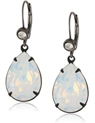 LIZ Palacios White Opal Large Teardrop Earrings