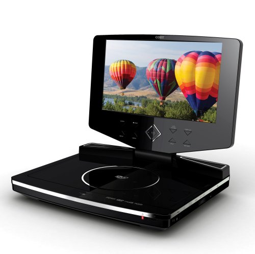 Coby TF-DVD1023 10.2-Inch Widescreen TFT Portable DVD/CD/MP3 Player with Swivel Screen, Black