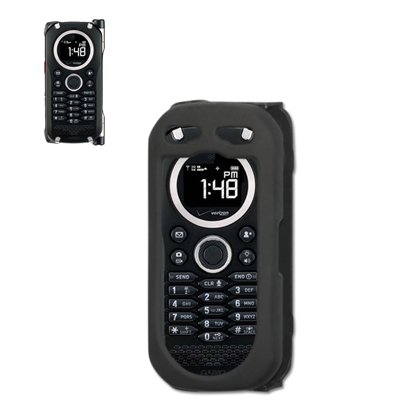 New Fashionable Perfect Fit Hard Protector Skin Cover Cell Phone Case for Casio Hitachi Brigade C741 Verizon - BLACK