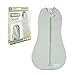 Woombie Original Baby Swaddling Blanket - Self-Soothing, Cotton Baby Swaddle with Zipper - Wearable Newborn Blanket, Lime Sorbet, 5-13 lbs