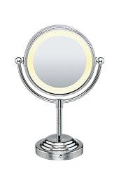 Conair BE4NW Classique Double-Sided Lighted Makeup Mirror with 5x Magnification