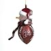Texas Tech Red Raiders NCAA Striped Acrylic Football Snowman Ornament (2.75)