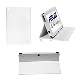 Asus Pearl White Slim Carry Case and Dock + (Matte) Anti Glare Screen Protector with Infinite Adjustable Angle Stand. Microfiber Interior & Magnetic Self Closing Cover for Asus Eee Pad Transformer 10.1 TF101 Wi-Fi Tablet PC + Free Stylus by SecondShells