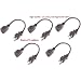5-pack 1ft Power strip Extension / outlet saver - extends the AC outlet to prevent power adapters blocking the outlets