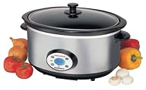 Morphy Richards 6.5 Ltire Stainless Steel Slow Cooker with Digital Timer
