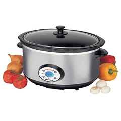 Morphy Richards Slow Cooker Digital / 350 Watt / 6,5 L / Warmhaltefunktion / Glasdeckel