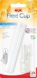 Produkt-Bild: NUK 10255130 Flexi Cup Soft-Trinkhalm aus Silikon, auslaufsicher, BPA-frei, transparent, 2er Ersatzpackung