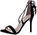 Shoe Republic LA Women's Monna Sueded Ankle Wrap Heeled Sandal