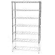 Seville Classics 168-Bottle 7-Shelf Wine Rack, Chrome