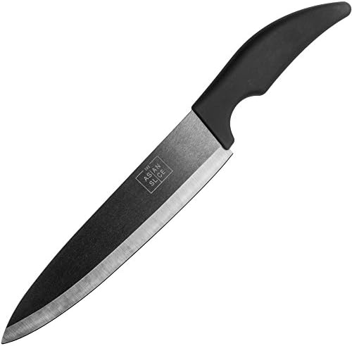 Professional Chef's Ceramic Kitchen Knife Huge 8 Inch Razor Sharp Perfect for Cutting Vegetables Fruits Meats &amp; Sushi Rolls