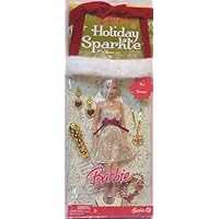 Holiday Sparkle Barbie Doll Giftset Blonde Goldandred