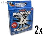 2 BladeRunner RC Helicopter Replacement Parts Kits - Rotor Blades, Shaft Spacer Sets, Tail Propellers