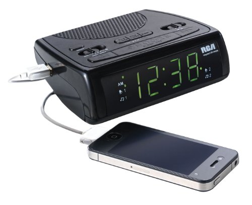 AudioVox RC107 Dual Wake Clock Radio with 0.9-Inch Green Display