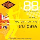 Rotosound RS88M Black Nylon Flatwound Medium Bass Guitar Strings (65 75 90 115)